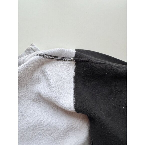 SUPREME FW18 Split Crew Black Grey Cotton Fleece Sweatshirt, Size L - Picture 11 of 16